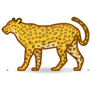 Leopard as drawn by emojidex in 1.0.14