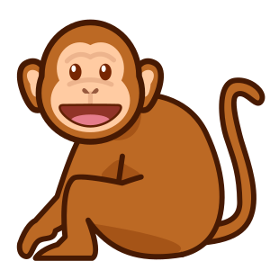 Monkey as drawn by emojidex in 1.0.14