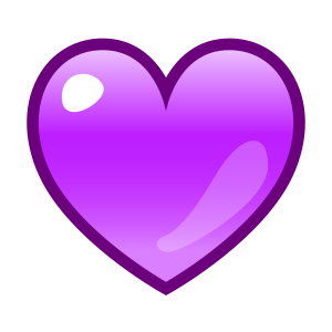 紫心 as drawn by emojidex in 1.0.14