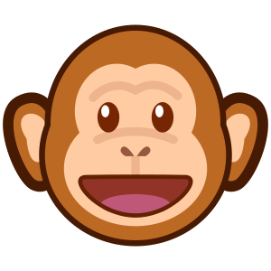 Monkey Face as drawn by emojidex in 1.0.19