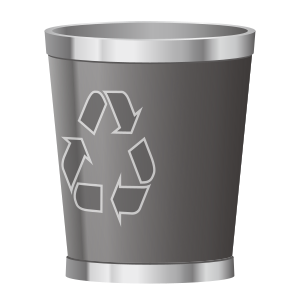 Wastebasket, the previous design