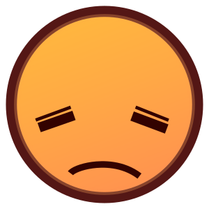 Disappointed Face as drawn by emojidex in 1.0.19