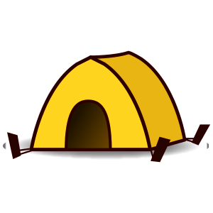 Tent as drawn by emojidex in 1.0.19