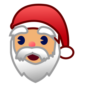 Santa Claus: Medium Skin Tone, the previous design