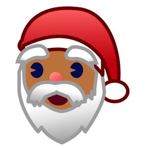 Santa Claus: Medium-Dark Skin Tone, the previous design