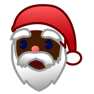 Santa Claus: Dark Skin Tone, the previous design