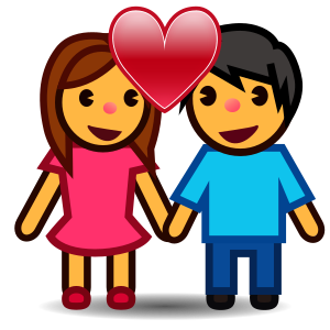 Woman and Man Holding Hands, the previous design