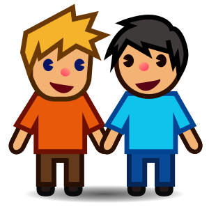 Men Holding Hands: Medium Skin Tone, the previous design