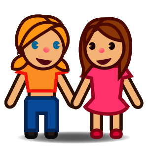 Women Holding Hands: Medium Skin Tone, the previous design