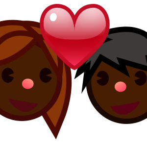 Couple with Heart: Dark Skin Tone, the previous design
