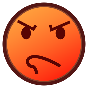 Enraged Face as drawn by emojidex in 1.0.22