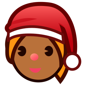 Mrs. Claus: Medium-Dark Skin Tone, the previous design