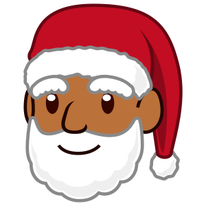 Santa Claus: Medium-Dark Skin Tone, the design in this release