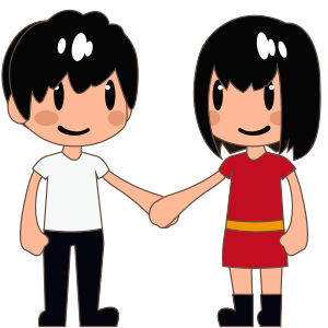 Woman and Man Holding Hands: Medium-Light Skin Tone, the design in this release