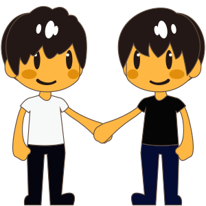 Men Holding Hands, the design in this release