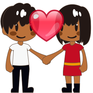 Couple with Heart: Medium-Dark Skin Tone, the design in this release