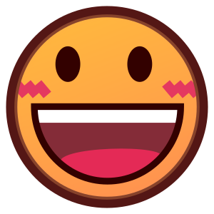 Grinning Face with Big Eyes, the previous design