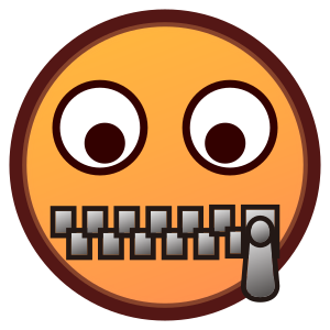 Zipper-Mouth Face, the previous design