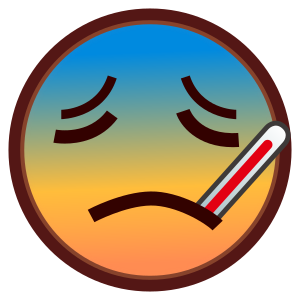 Face with Thermometer as drawn by emojidex in 1.0.24