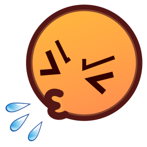 Sneezing Face, the previous design