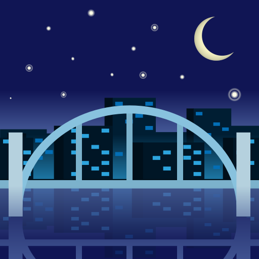 Bridge at Night as drawn by emojidex in 1.0.33