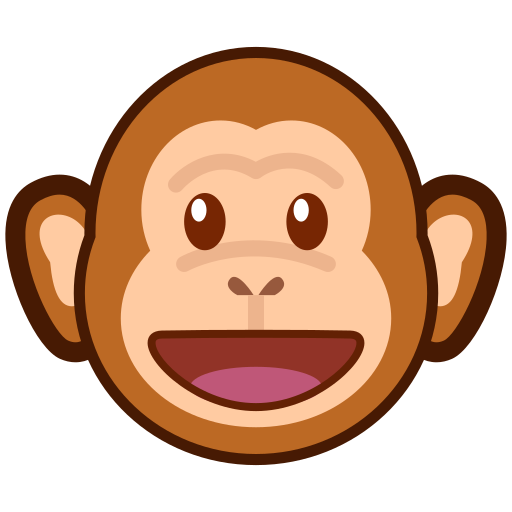 Monkey Face as drawn by emojidex in 1.0.33
