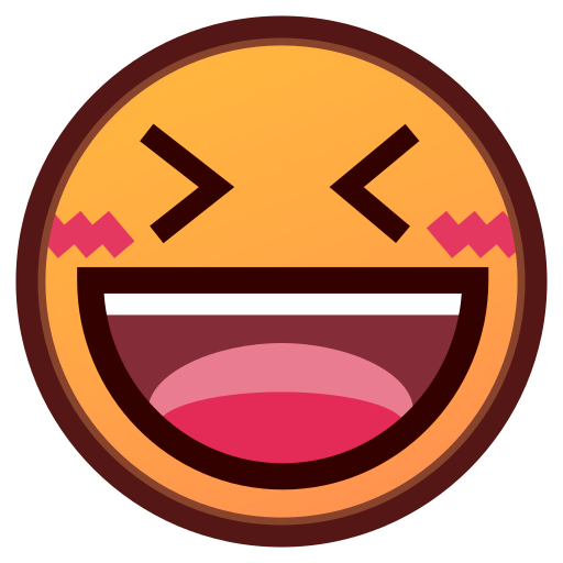 Grinning Squinting Face, the design in this release