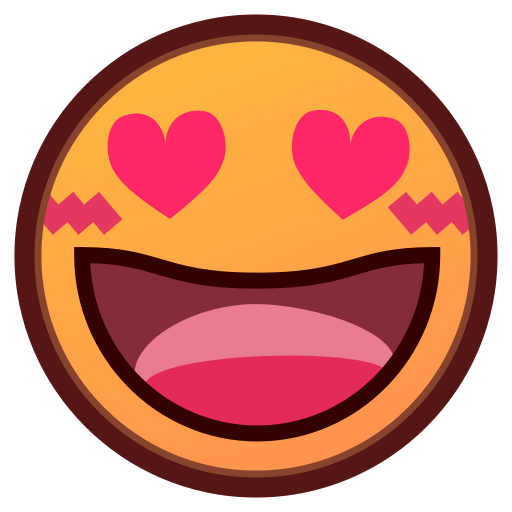 Smiling Face with Heart-Eyes, the design in this release