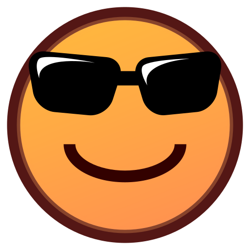 Smiling Face with Sunglasses, the design in this release