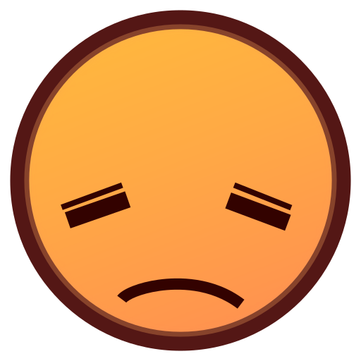 Disappointed Face as drawn by emojidex in 1.0.33