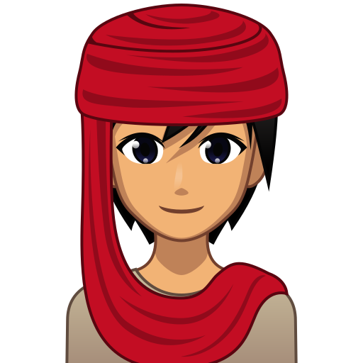 Woman with Headscarf: Medium Skin Tone, the previous design