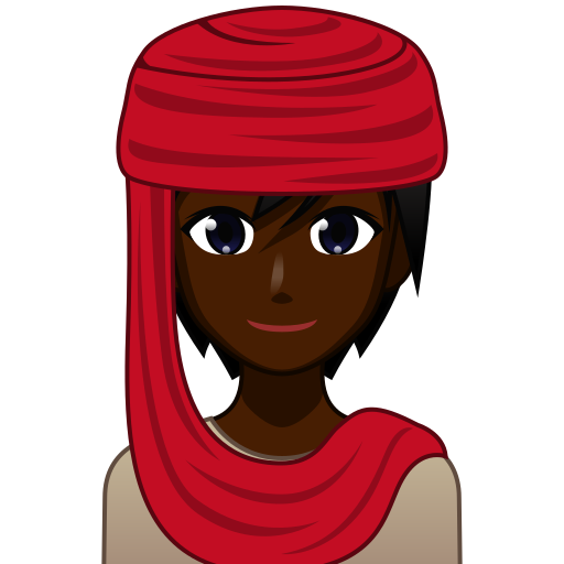 Woman with Headscarf: Dark Skin Tone, the previous design