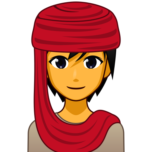 Woman with Headscarf, the previous design