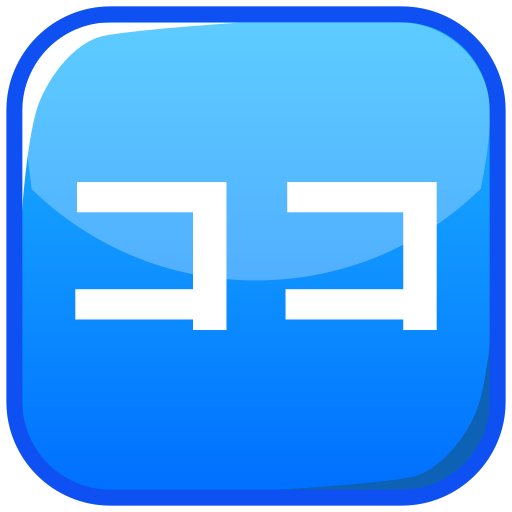 Japanese “here” button as rendered by emojidex