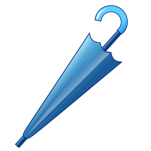 closed umbrella as rendered by emojidex
