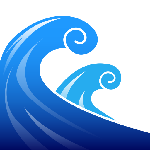 water wave as rendered by emojidex