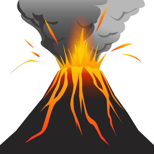 火山 as rendered by emojidex
