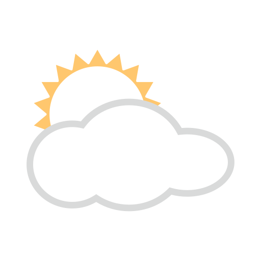 Sonne hinter großer Wolke as rendered by emojidex