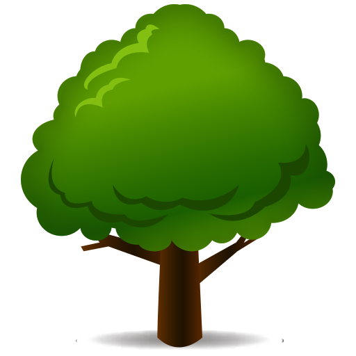 落葉樹 as rendered by emojidex