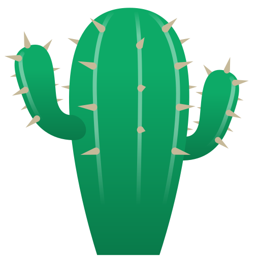cactus as rendered by emojidex
