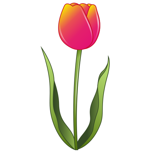 tulipán as rendered by emojidex