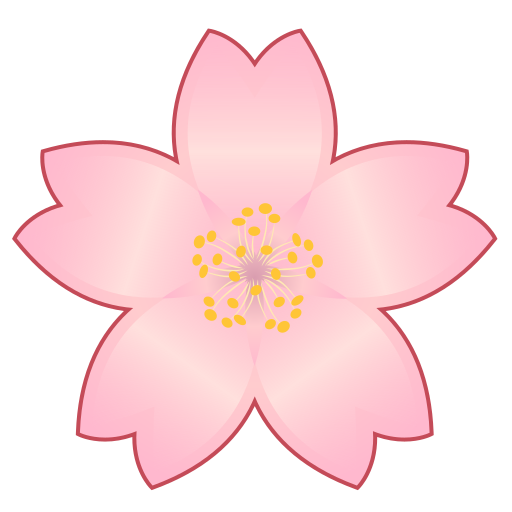 cherry blossom as rendered by emojidex