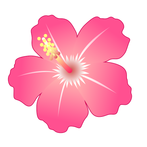Hibiskus as rendered by emojidex