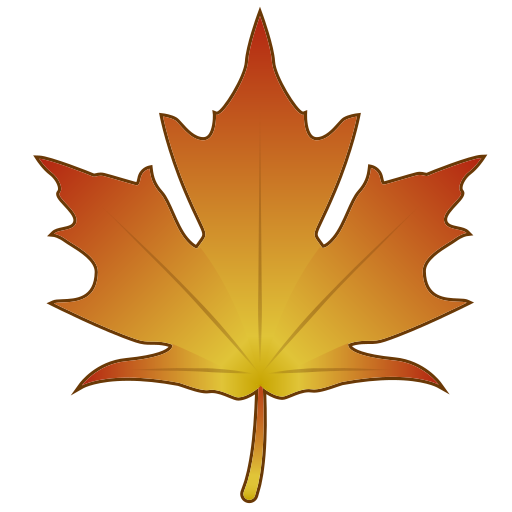 hoja de arce as rendered by emojidex