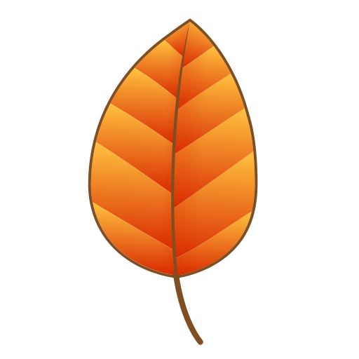 أوراق متساقطة as rendered by emojidex