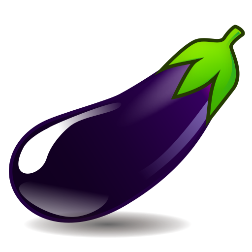 Aubergine as rendered by emojidex