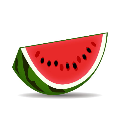 Wassermelone as rendered by emojidex