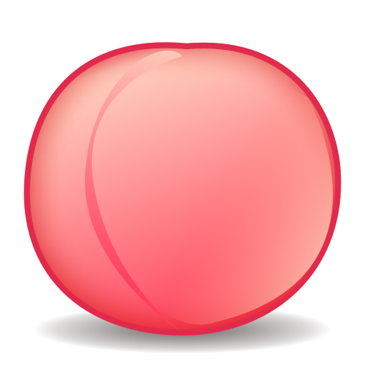 peach as rendered by emojidex