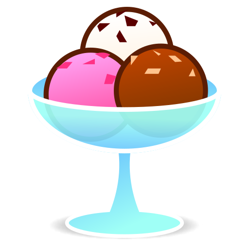 ice cream as rendered by emojidex