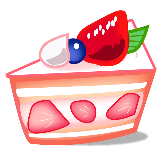 ショートケーキ as rendered by emojidex